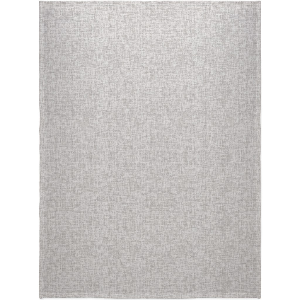Vintage Linen Blanket, Sherpa, 60x80, Gray