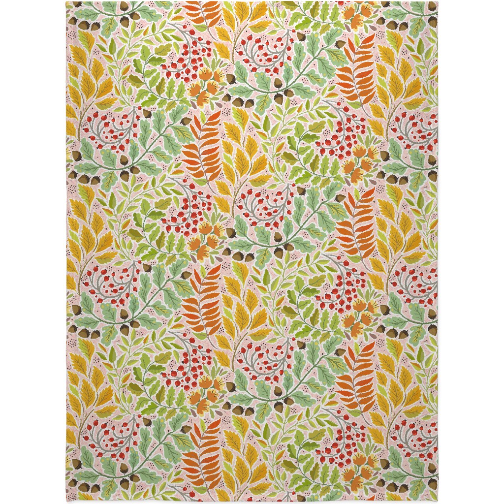 Fall Is Coming - Multi Blanket, Sherpa, 60x80, Multicolor