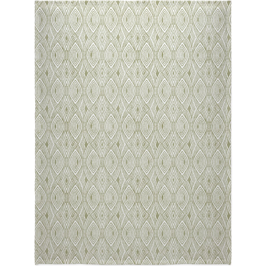 Katherine - Green Blanket, Sherpa, 60x80, Green, Classic Green