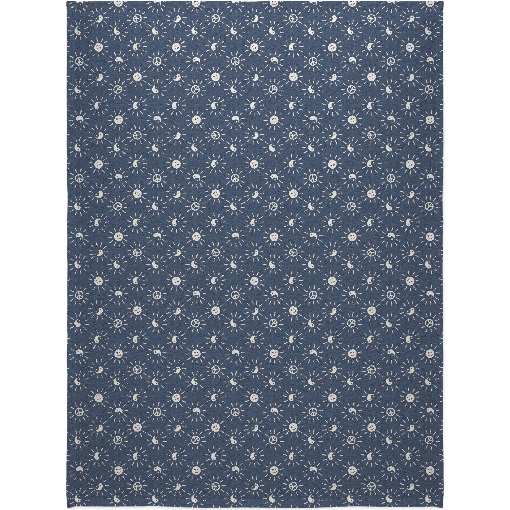 Cool Vibes Blanket, Sherpa, 60x80, Blue, Blue Suede