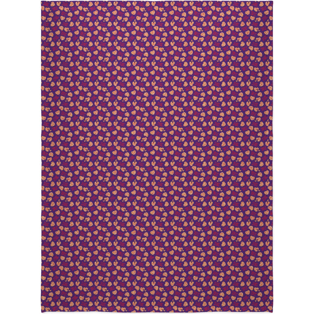You Have a Pizza My Heart Blanket, Sherpa, 60x80, Purple, Purple