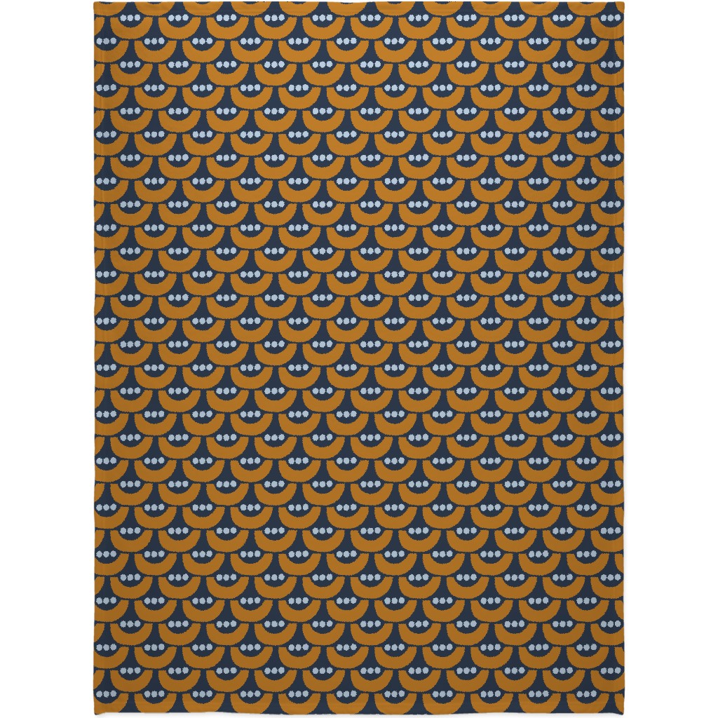 Tulip Blanket, Sherpa, 60x80, Blue, Navy