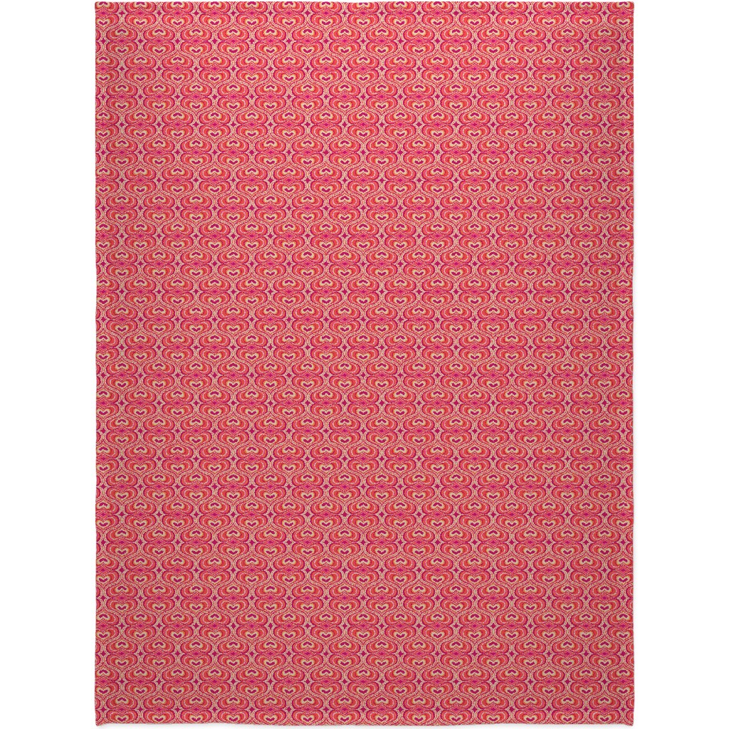 I Think I Love You - Red Blanket, Sherpa, 60x80, Red, Red