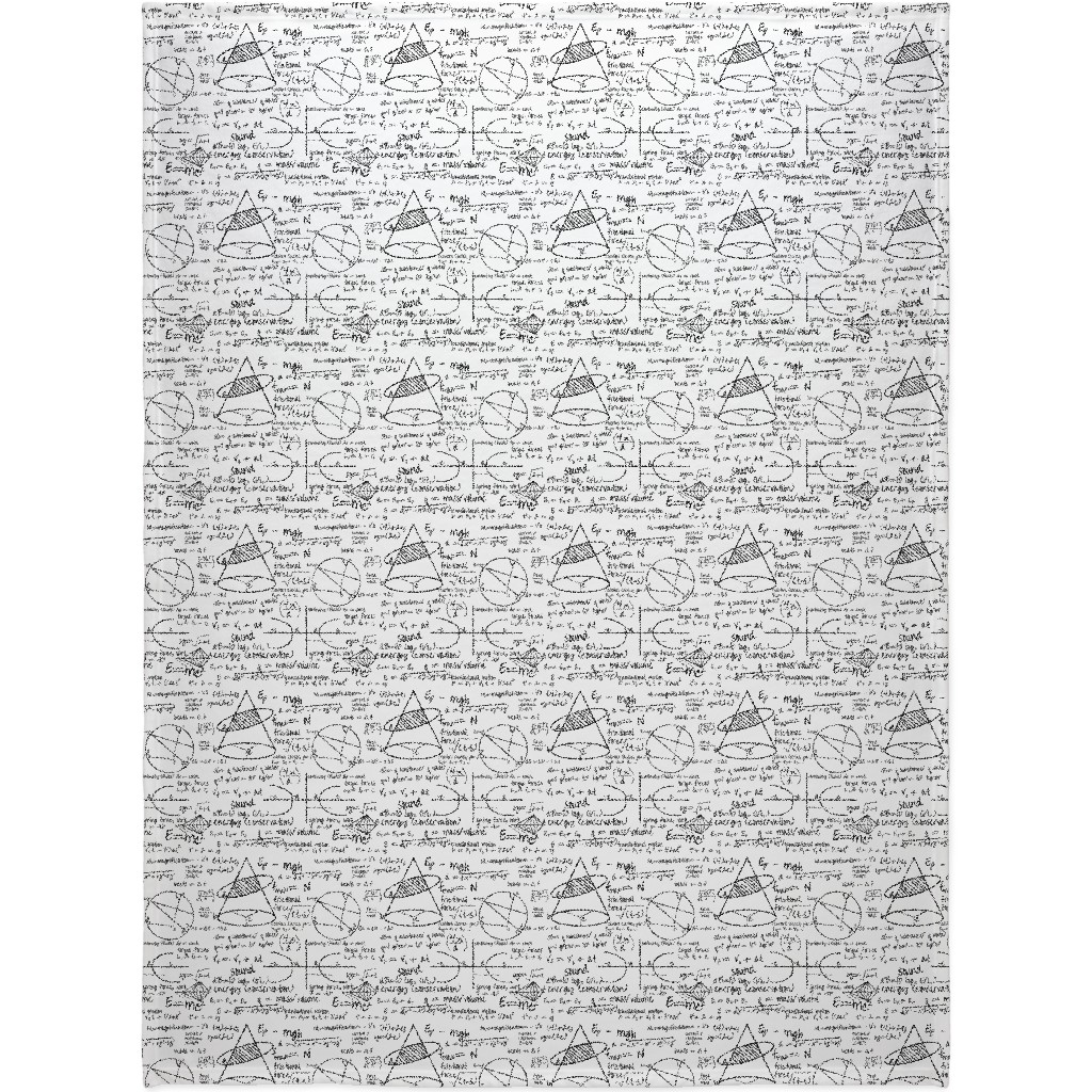 Common Equations Blanket, Sherpa, 60x80, White, White