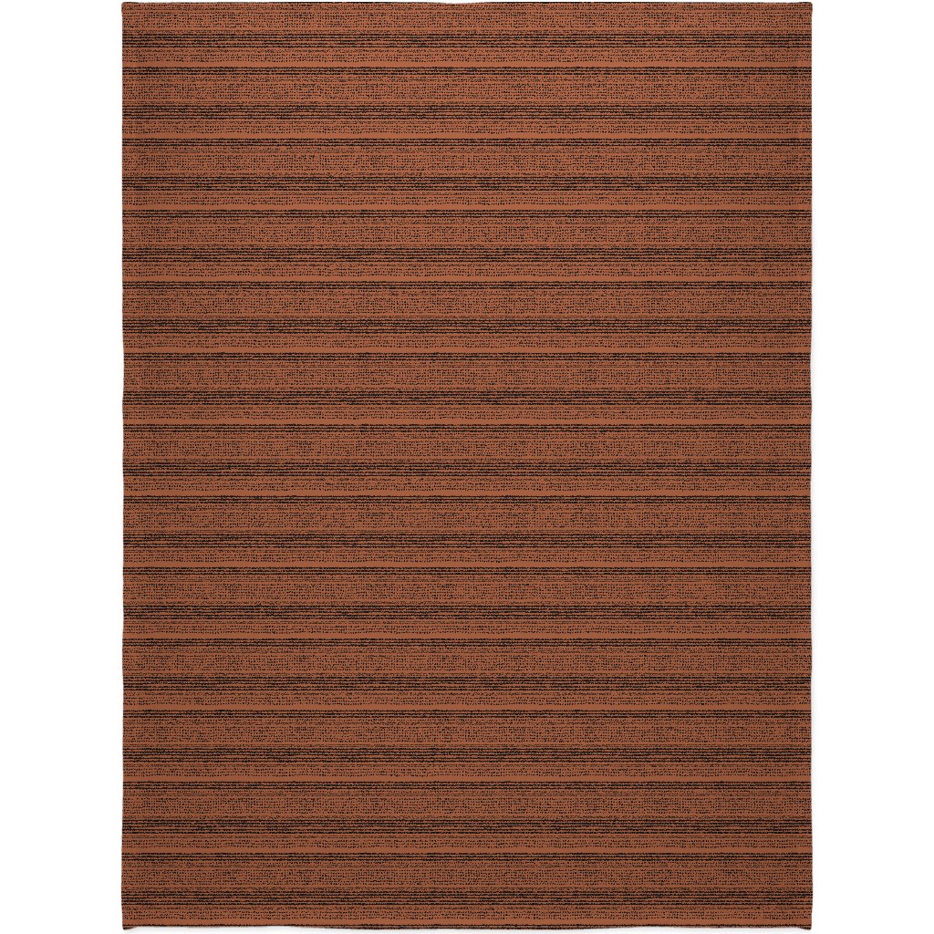 Minimal Mudcloth Blanket, Sherpa, 60x80, Red, Earth