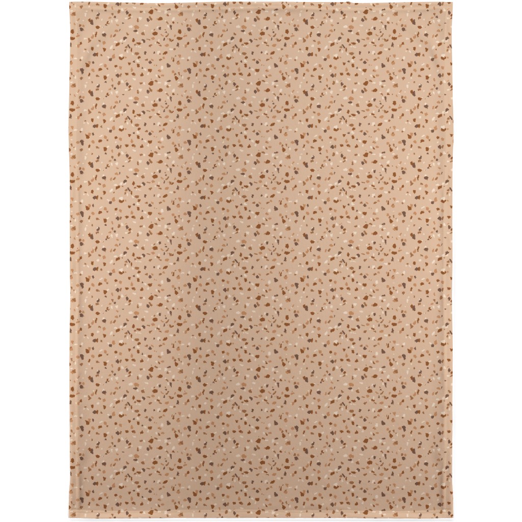 Terrazzo - Brown Blanket, Fleece, 30x40, Brown
