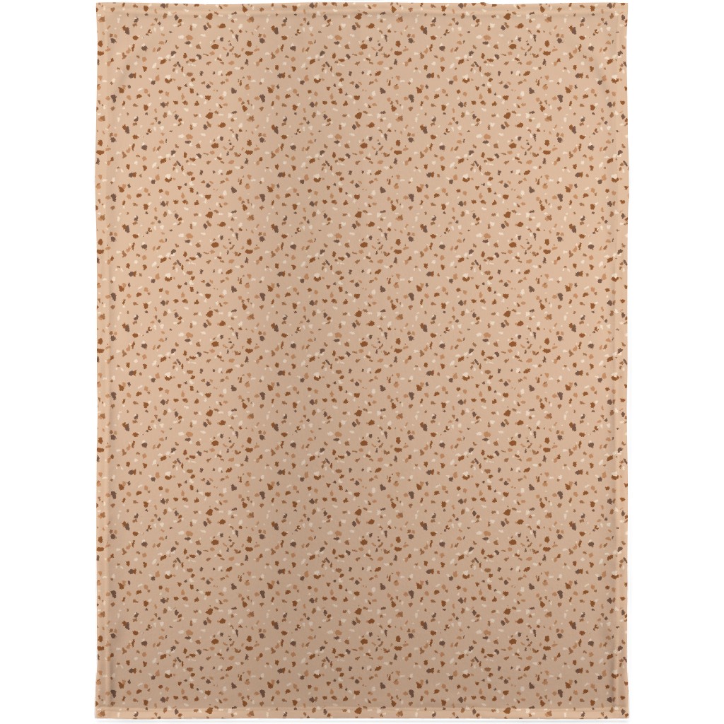 Terrazzo - Brown Blanket, Fleece, 30x40, Brown, Brown