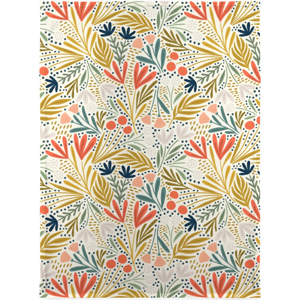 Henrietta Floral - Light Blanket, Fleece, 30x40, Multicolor