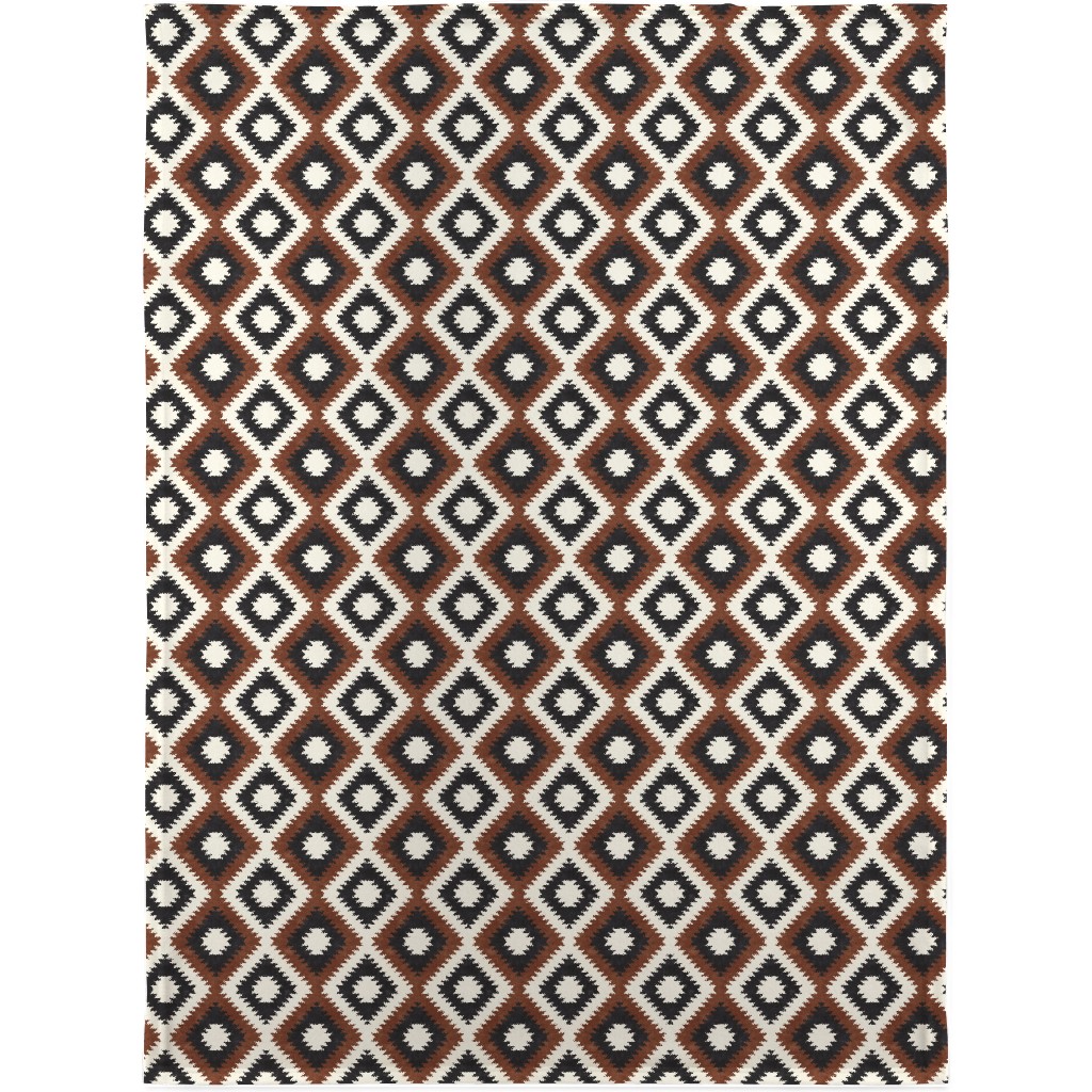 Aztec - Neutrals Blanket, Fleece, 30x40, Brown