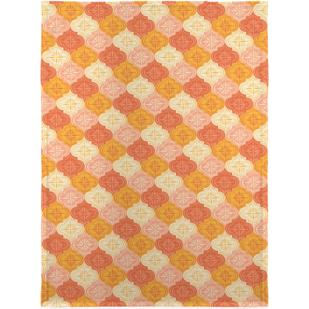 Arabesque - Warm Blanket, Fleece, 30x40, Orange