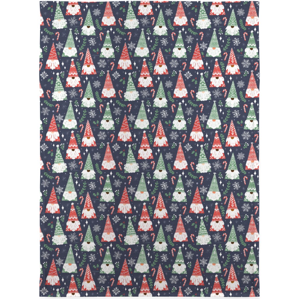 Folk Gnomes Blanket, Fleece, 30x40, Multicolor