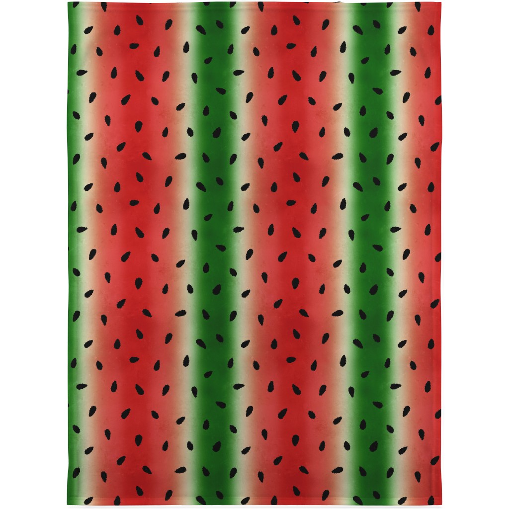 Watermelon Diagonal Stripes Blanket, Fleece, 30x40, Multicolor