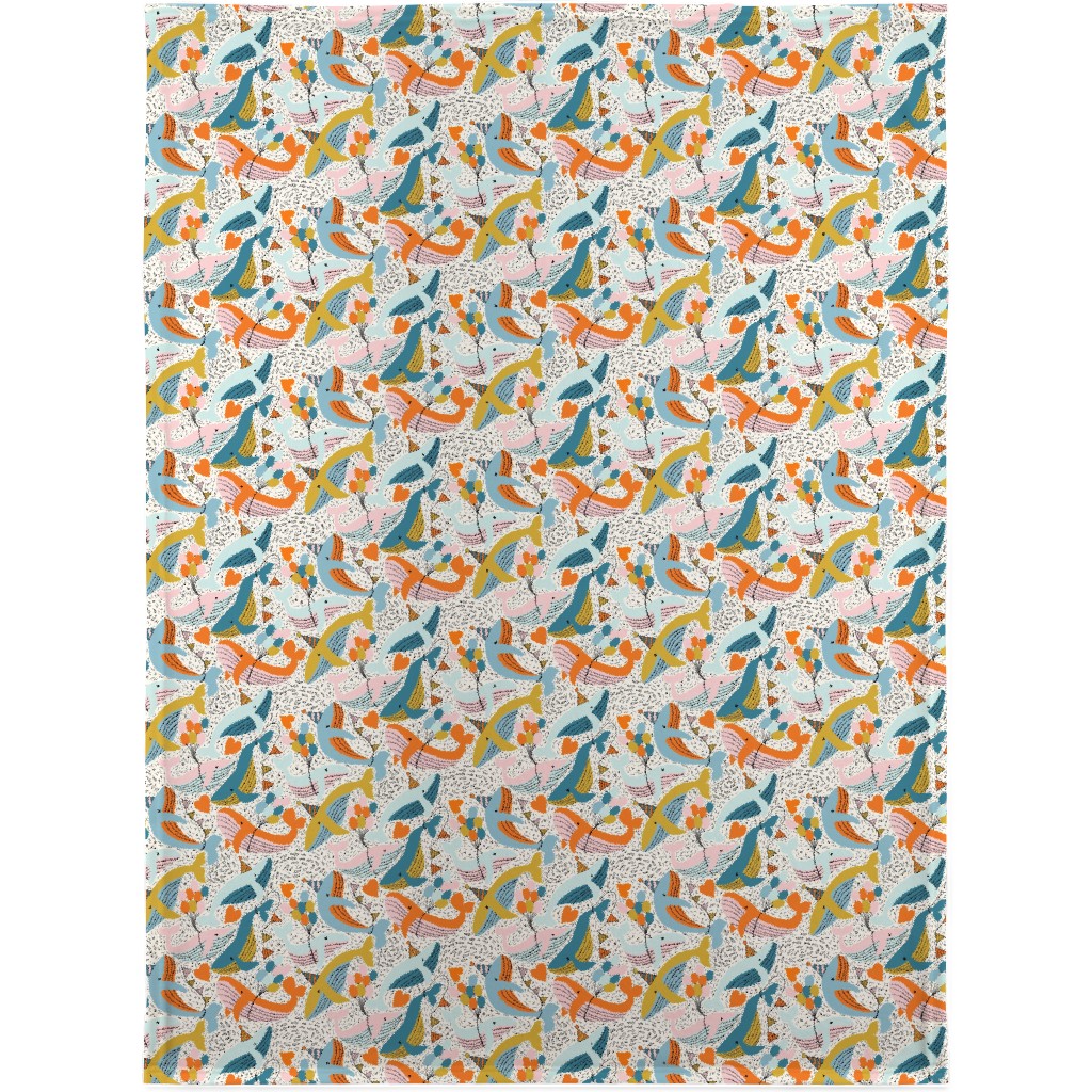 Whale Celebration - Multicolor Blanket, Fleece, 30x40, Multicolor