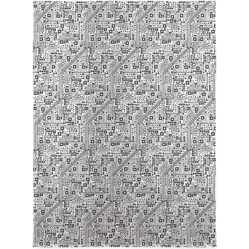 Short Circuits Blanket, Fleece, 30x40, White, White