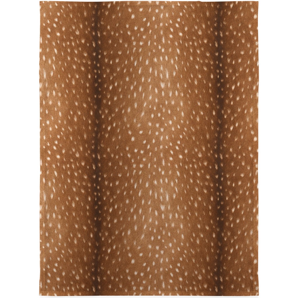 Bright Deer Hide- Brown Blanket, Fleece, 30x40, Brown
