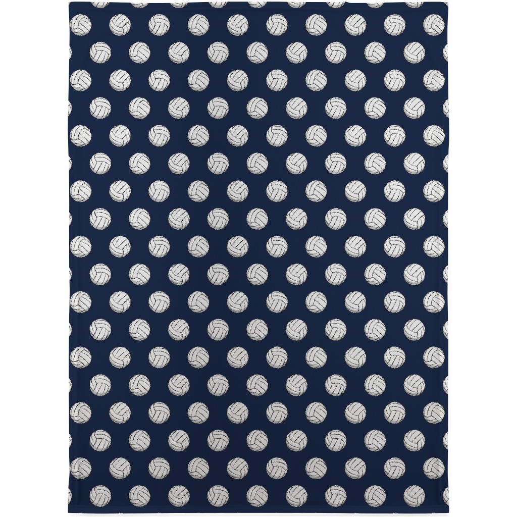 Volleyball - Blue Blanket, Fleece, 30x40, Blue, True Blue
