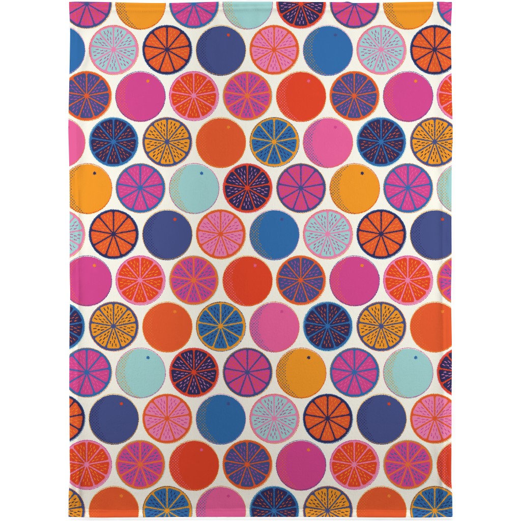 Orange Pop Blanket, Fleece, 30x40, Multicolor