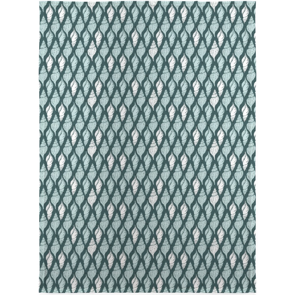 Beachcomber Summer - Mint Blanket, Fleece, 30x40, Blue, True Blue