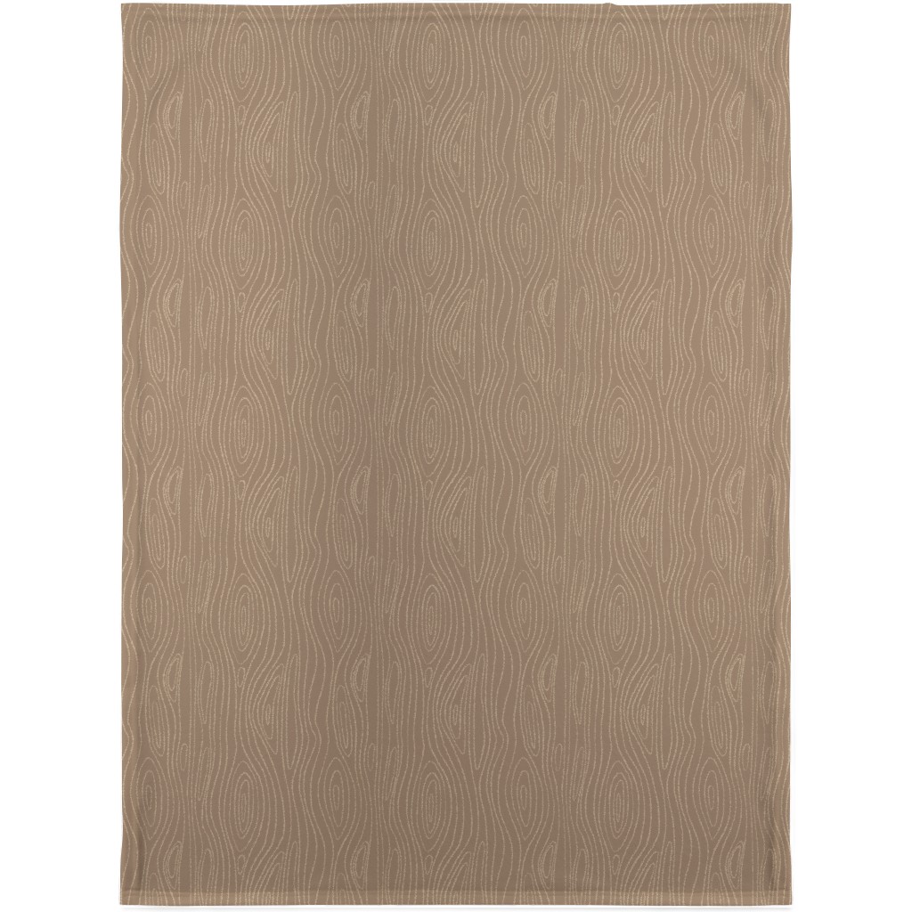 Wood Grain Blanket, Fleece, 30x40, Brown, Cafe