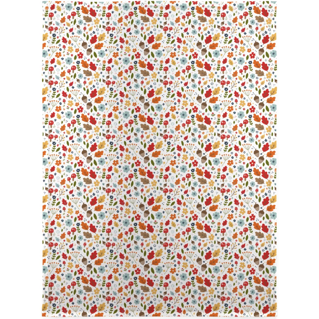 Woodland Floral - Multi Blanket, Plush Fleece, 30x40, Multicolor