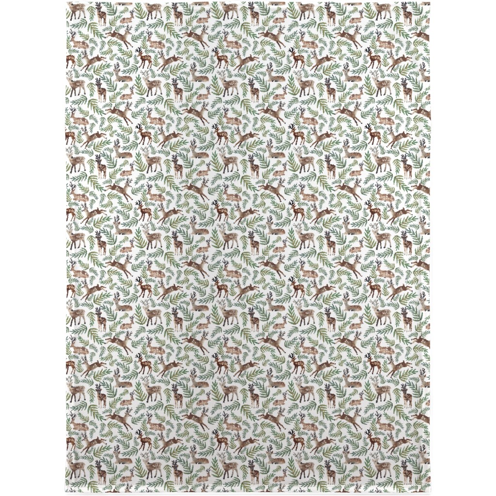 Loved Dearly - Green and Brown Blanket, Plush Fleece, 30x40, Green, Classic Green