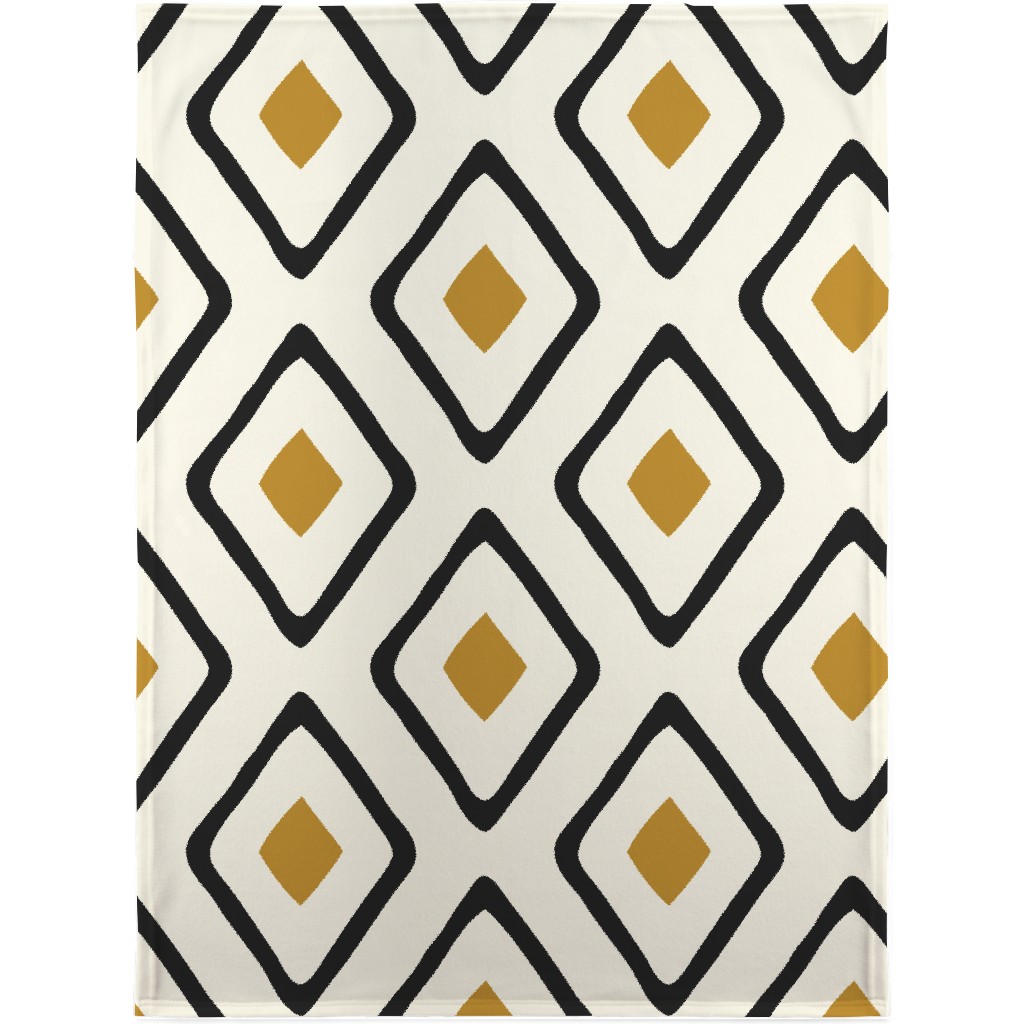 Diamond in Diamond - Neutral Blanket, Plush Fleece, 30x40, Beige, Pearl