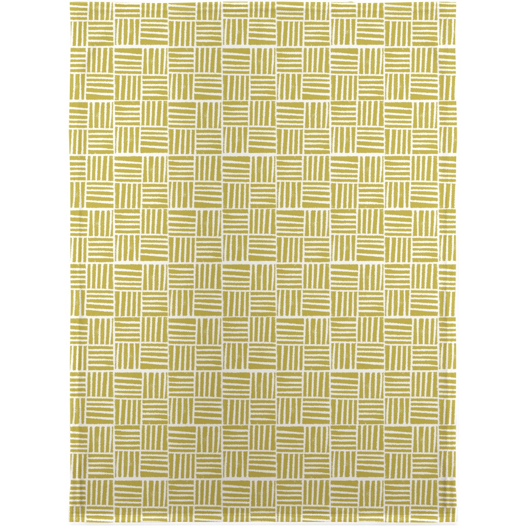 Thatch Stripe Grid - Yellow Blanket | Shutterfly