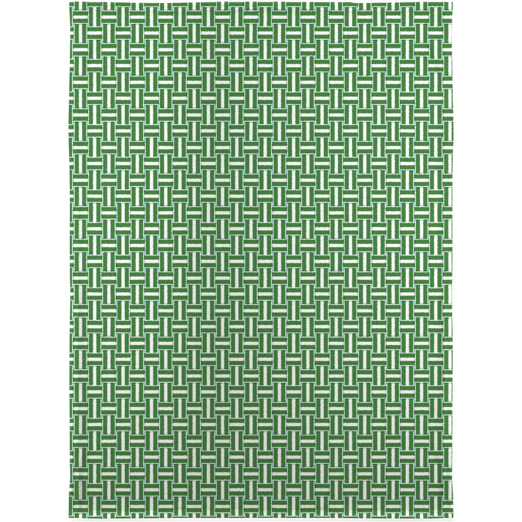 Chaise Lounge - Green Blanket, Plush Fleece, 30x40, Green, Classic Green