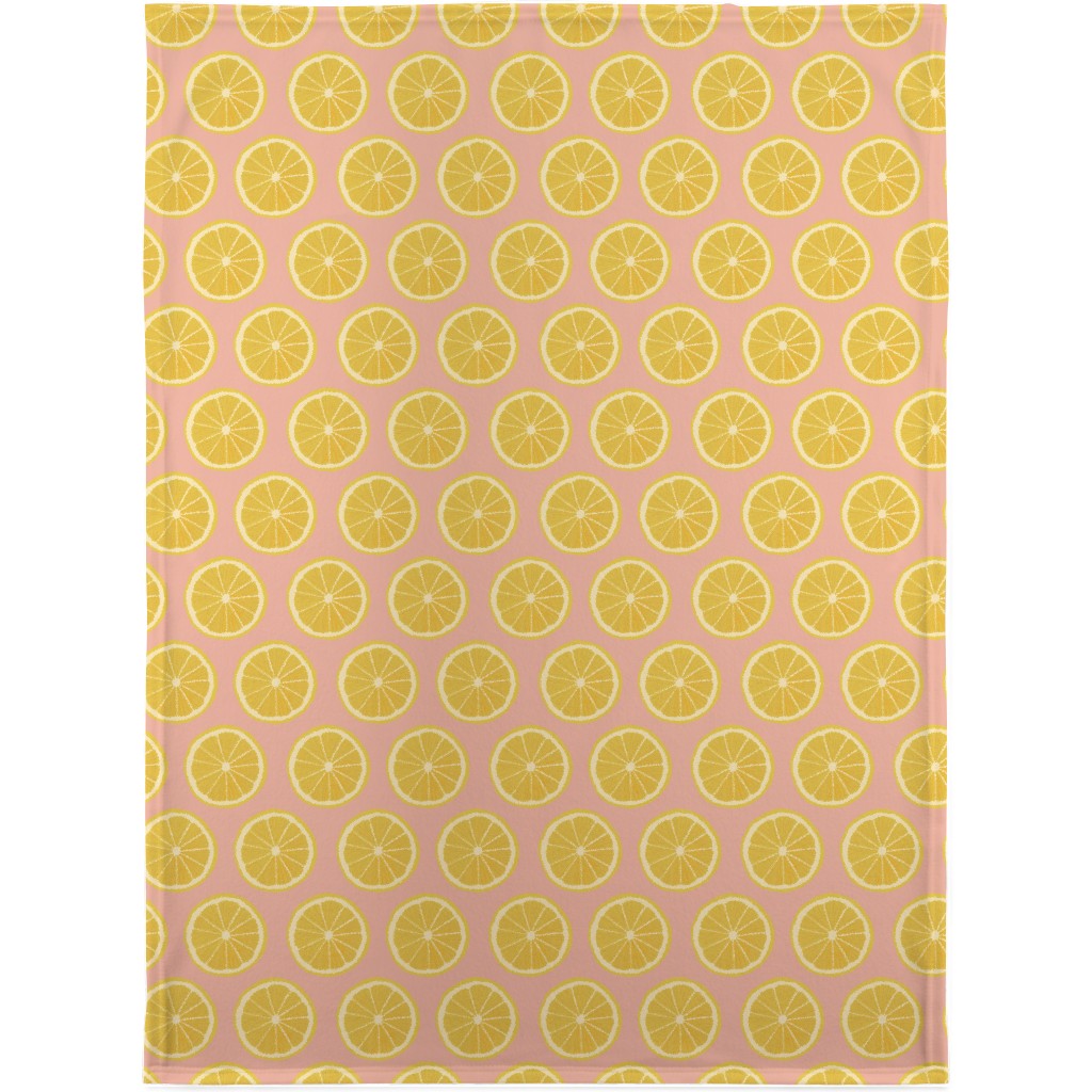 Lemon - Pink Blanket, Sherpa, 30x40, Pink, Bright Pink