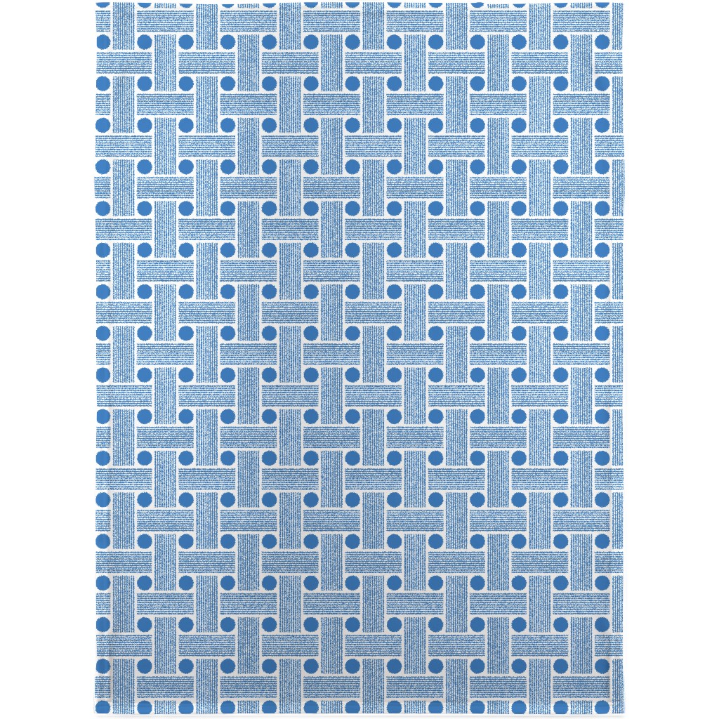 Beams - Blue Blanket, Sherpa, 30x40, Blue, True Blue