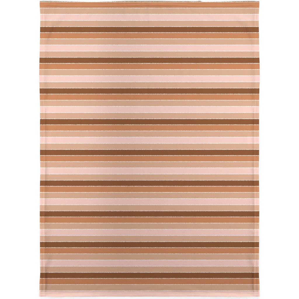 Candy Stripes - Warm Blanket, Sherpa, 30x40, Pink