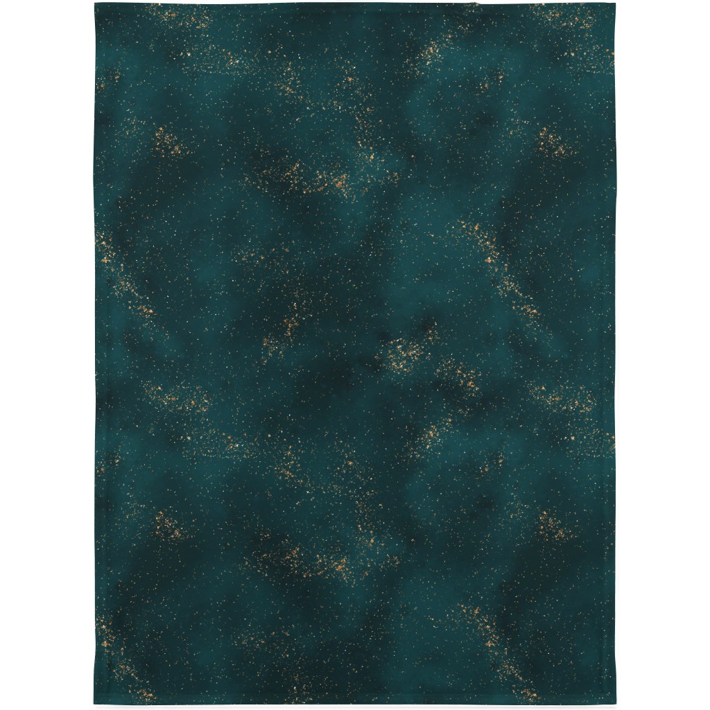 Stardust - Green Blanket, Sherpa, 30x40, Green