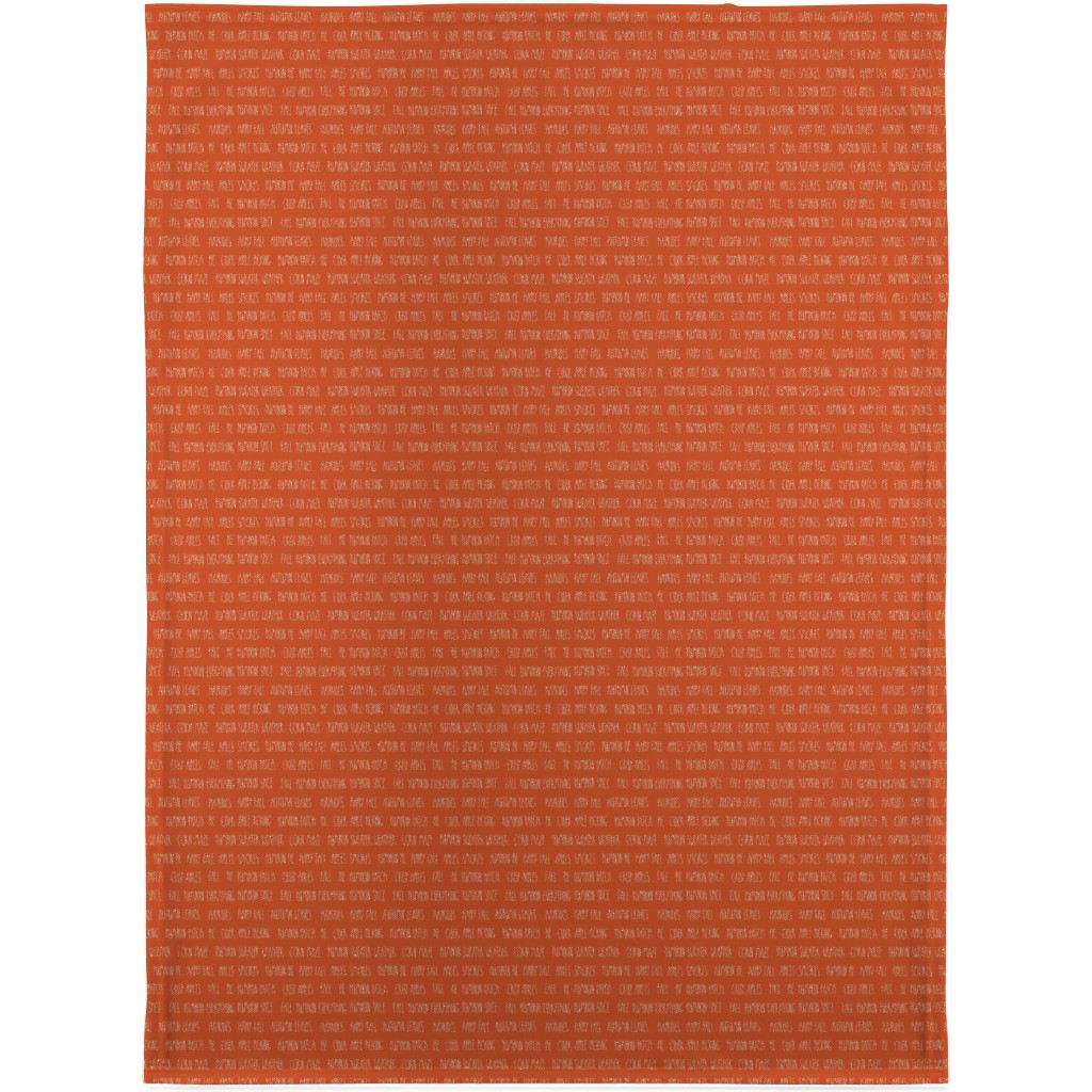 Fall Typography - Orange Blanket, Sherpa, 30x40, Orange, Orange