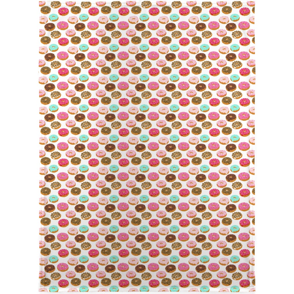 Donuts - Multicolor Blanket, Sherpa, 30x40, Multicolor