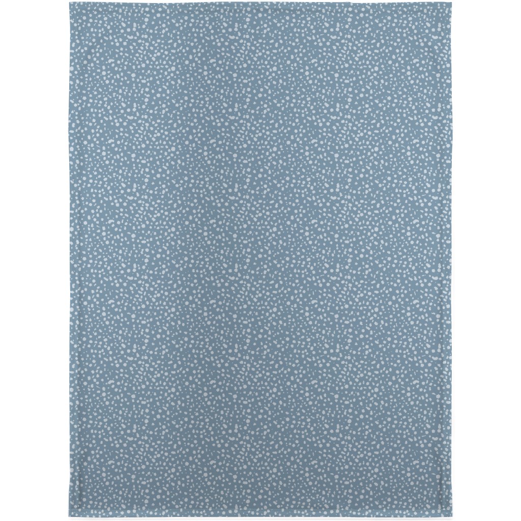 Arctic Thaw - Dark Grey Blanket, Sherpa, 30x40, Blue