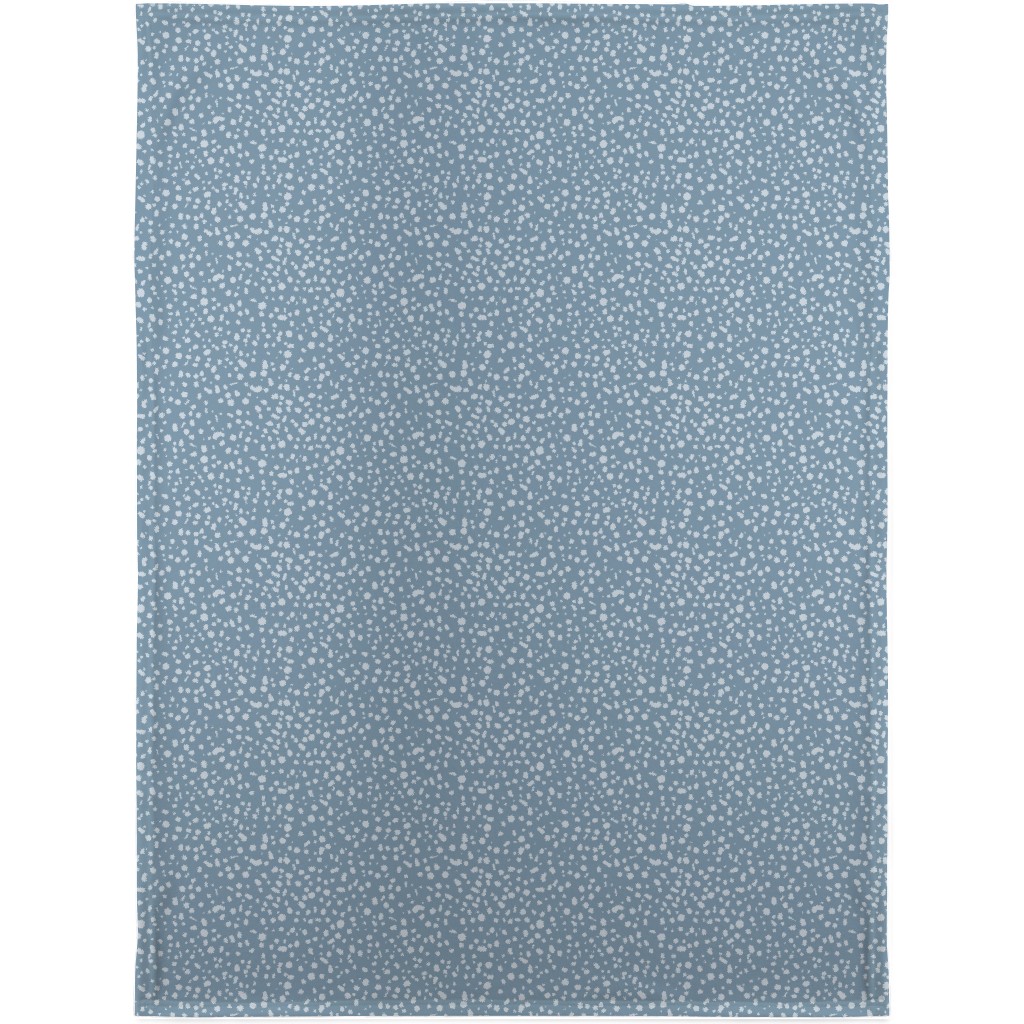 Arctic Thaw - Dark Grey Blanket, Sherpa, 30x40, Blue, True Blue