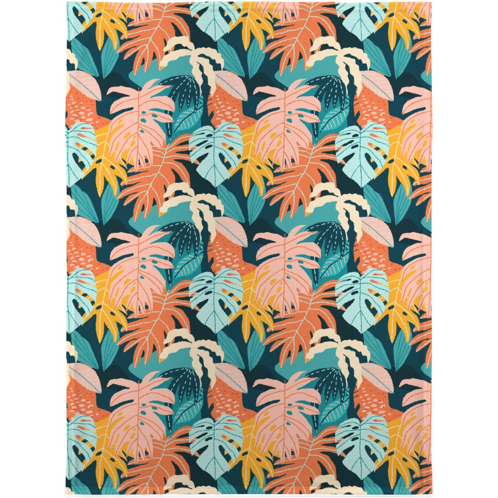Colors of the Jungle - Multi Blanket, Sherpa, 30x40, Multicolor