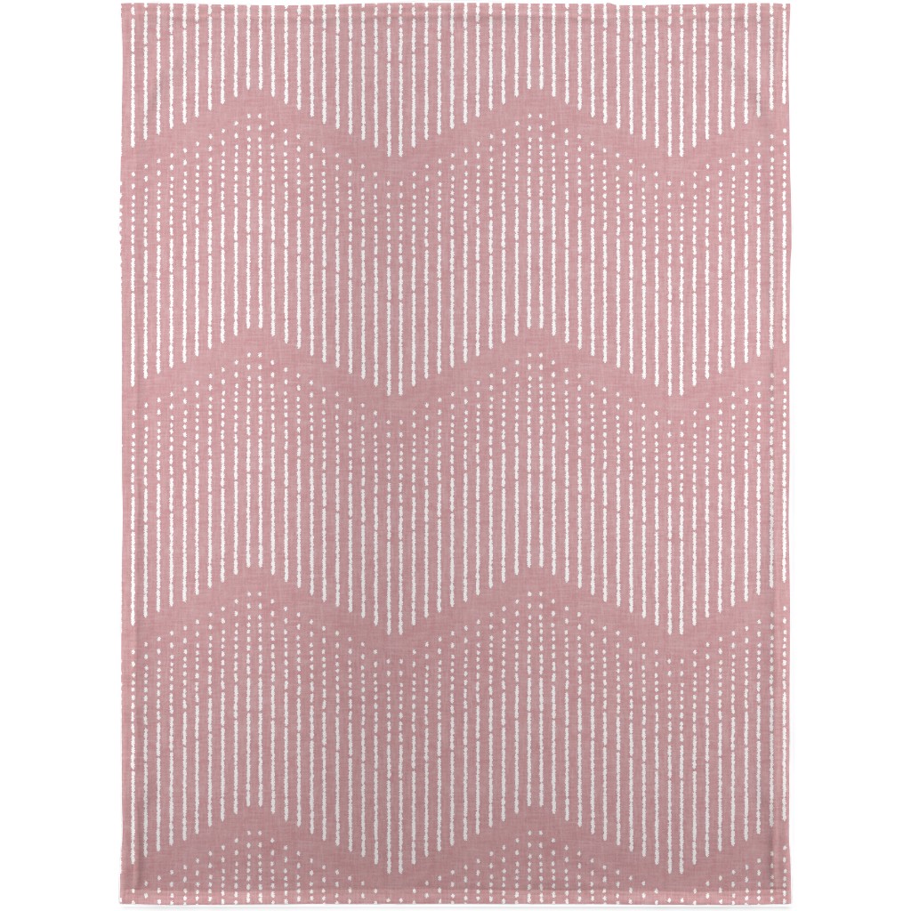 Arcadia Rain - Rose Blanket, Sherpa, 30x40, Pink