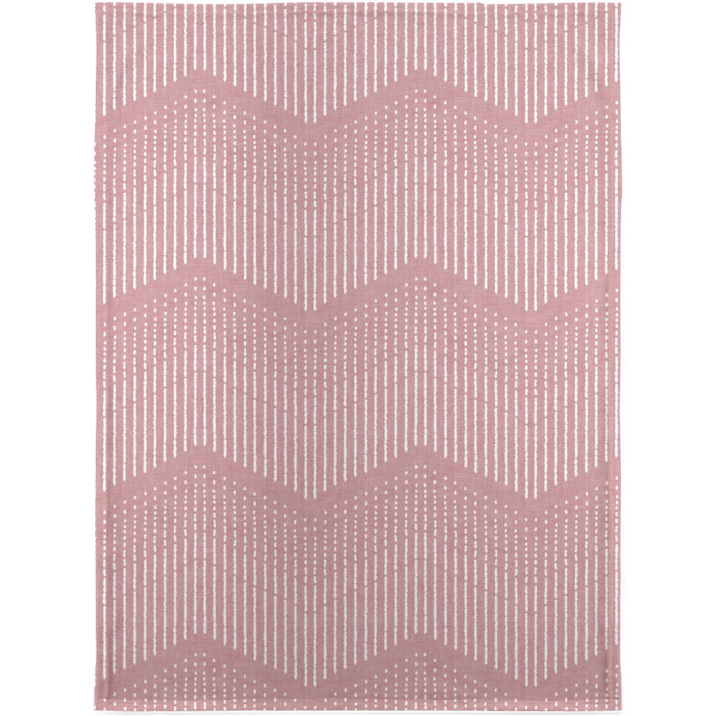 Arcadia Rain - Rose Blanket, Sherpa, 30x40, Pink, Bright Pink