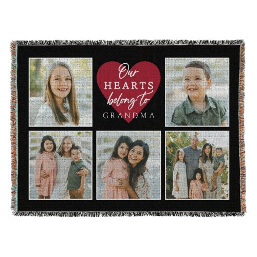 In Our Hearts Memorial Fleece Photo Blanket by Shutterfly