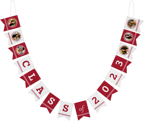 Alum Year Bunting Banner, Red