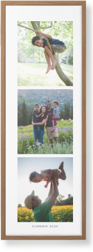 Three of a Kind Portrait Wall Art, Natural, Single piece, Canvas, 12x36, Multicolor