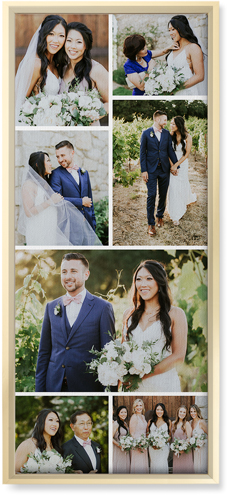 Gallery of Seven Pano Wall Art, Gold, Single piece, Canvas, 10x24, Multicolor, multi