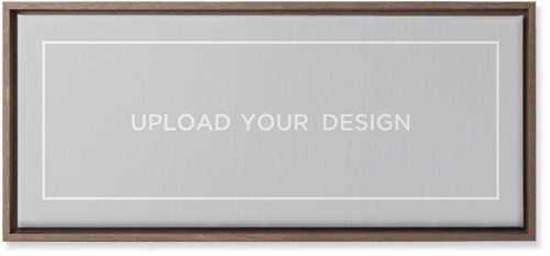 Upload Your Own Design Landscape Wall Art, Walnut, Single piece, Canvas, 10x24, Multicolor, multi