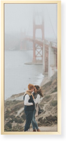 Photo Gallery Portrait Wall Art, Gold, Single piece, Canvas, 10x24, Multicolor, multi