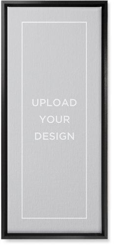 Upload Your Own Design Wall Art, Black, Single piece, Canvas, 10x24, Multicolor, multi