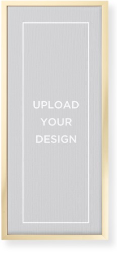 Upload Your Own Design Wall Art, Gold, Single piece, Canvas, 10x24, Multicolor