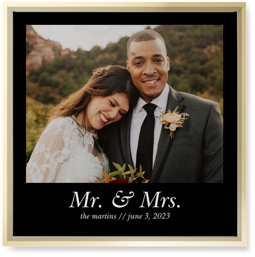 Gallery of One Square Wall Art, Gold, Single piece, Canvas, 16x16, Multicolor, multi