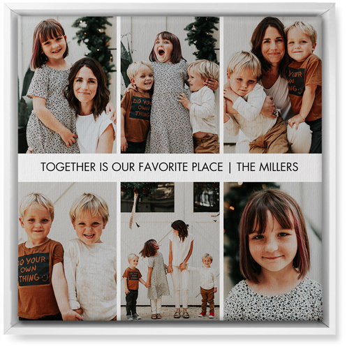 Gallery of Six Grid Wall Art, White, Single piece, Canvas, 16x16, Multicolor, multi