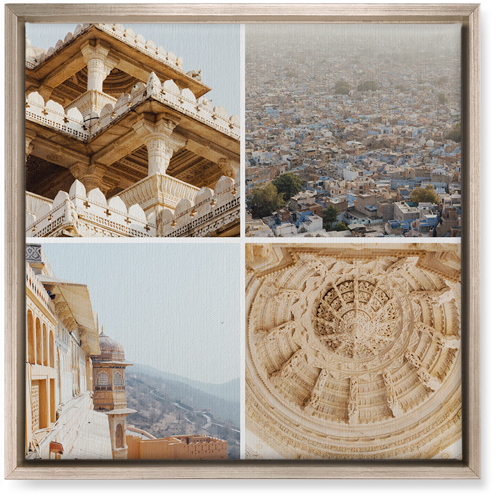 Four Top Wall Art, Metallic, Single piece, Canvas, 16x16, Multicolor, multi